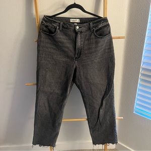 Abercrombie & Fitch The Ankle Straight Ultra High Rise Curve Love Size 31/12